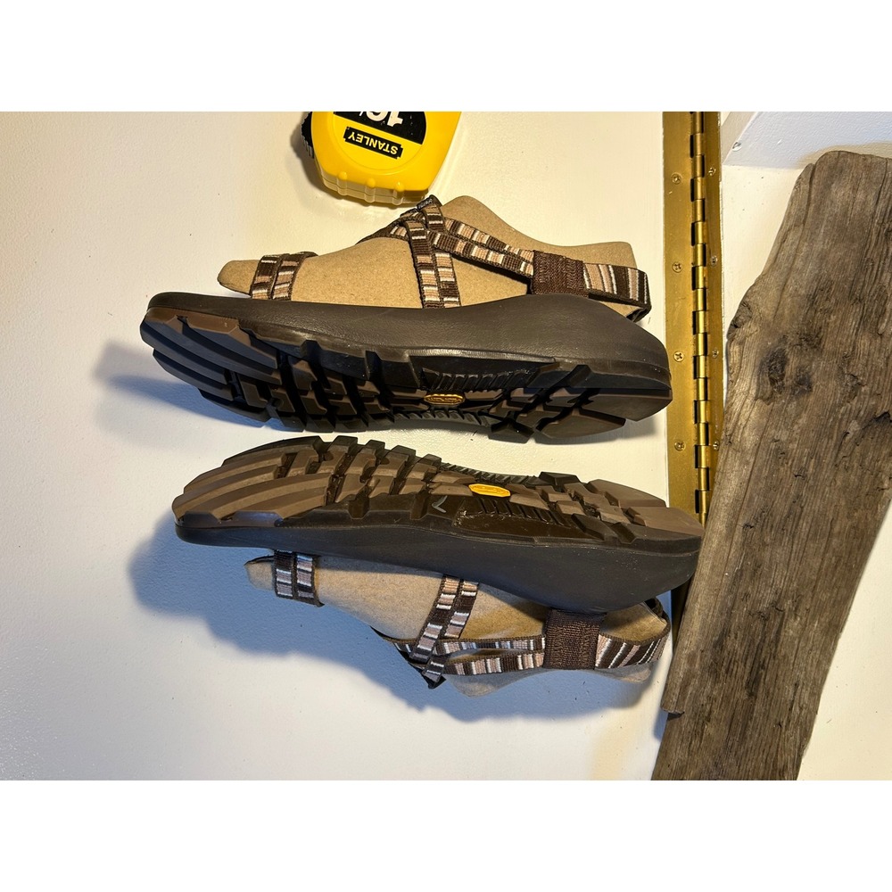 Chaco Z2 Classic Sandals Womens 7 Brown Striped Double Strap Vibram Sole USA - Picture 5 of 8
